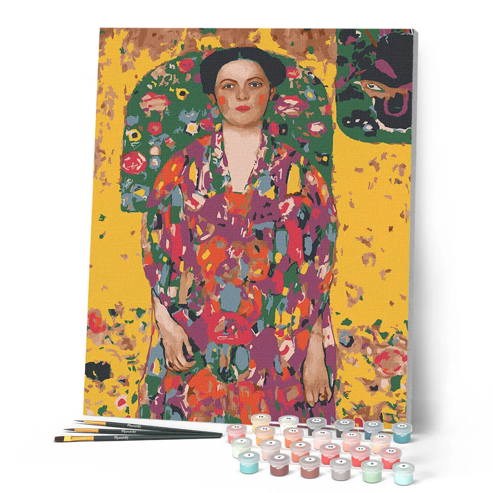 Figured'Art Klimt Eugenia Primavesi schilderen op nummer 40x50 cm