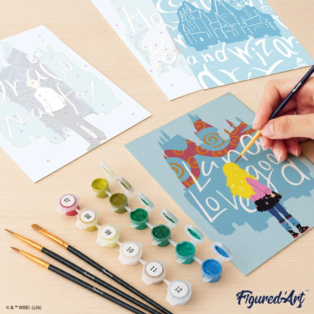 Figured'Art Harry Potter Kijkend naar de Toekomst mini schilderen op nummer 15x20cm 6 stuks