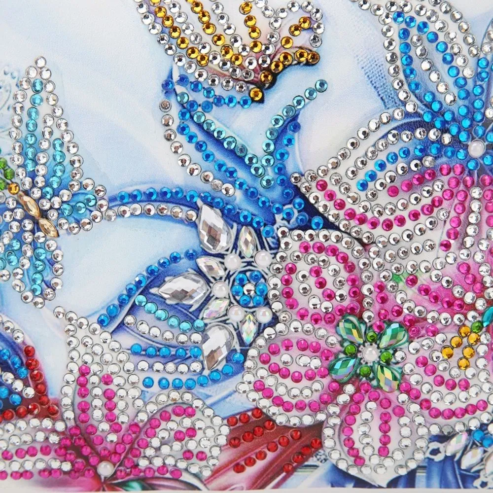 Figured'Art Diamond Painting handtas Kristallen Hemel Vlinders 18x15cm