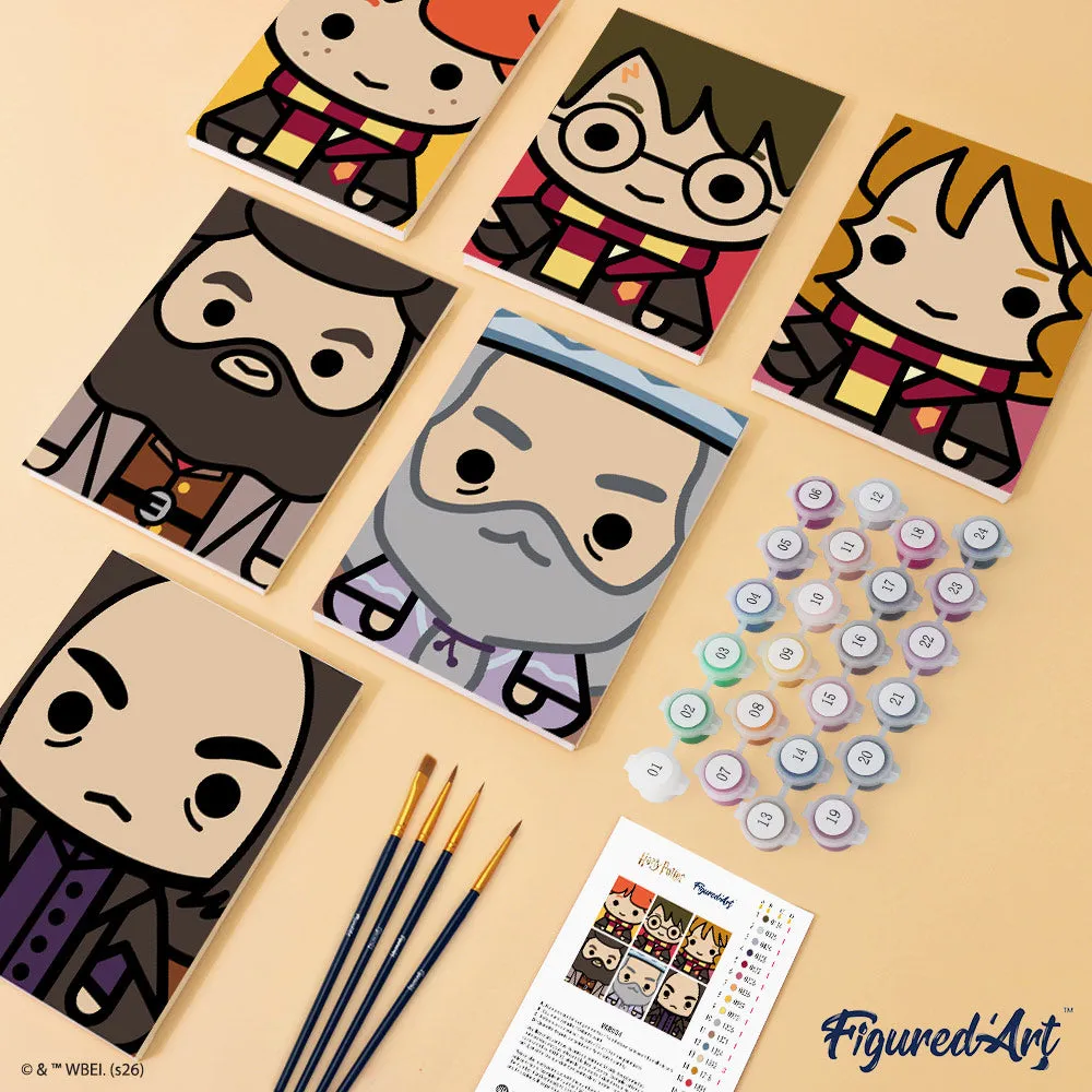 Figured'Art Mini Chibi-gezichten van Harry Potter schilderen op nummer 6 stuks