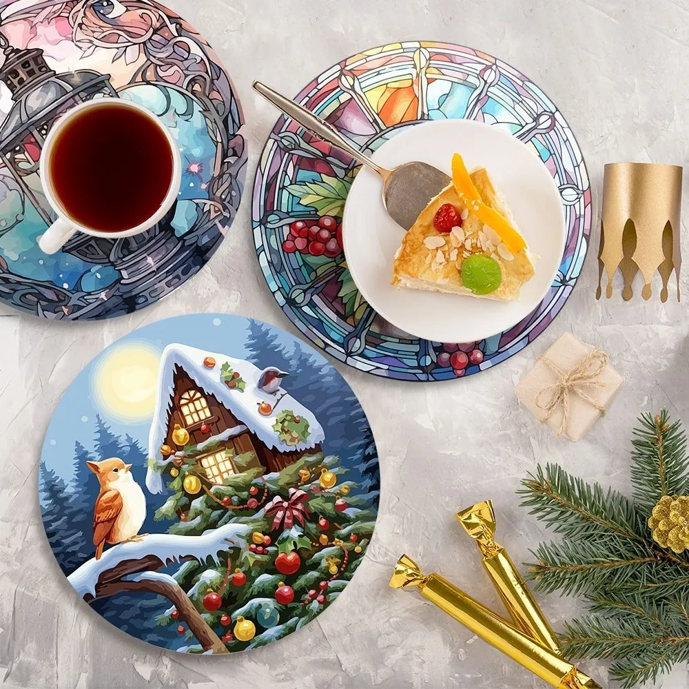 Figured'Art Vakantie en Natuur schilderen op nummer placemats 20 cm