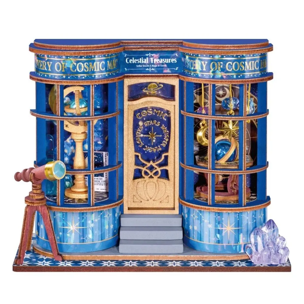 Figured'Art Mystieke Astronomiewinkel miniatuurhuisje 3D puzzel