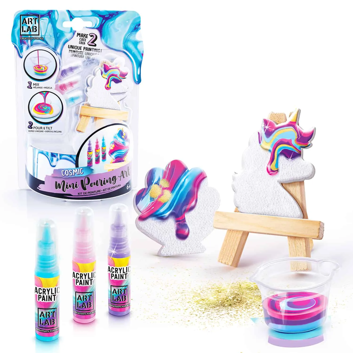 Canal Toys Art Lab Pouring Art Easel schilderijset