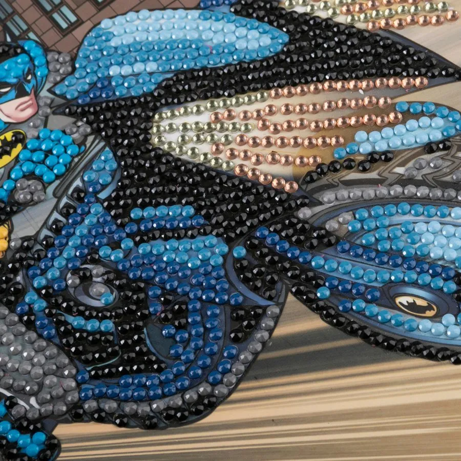 Craft Buddy Crystal Art DC Batman wenskaart 18x18 cm