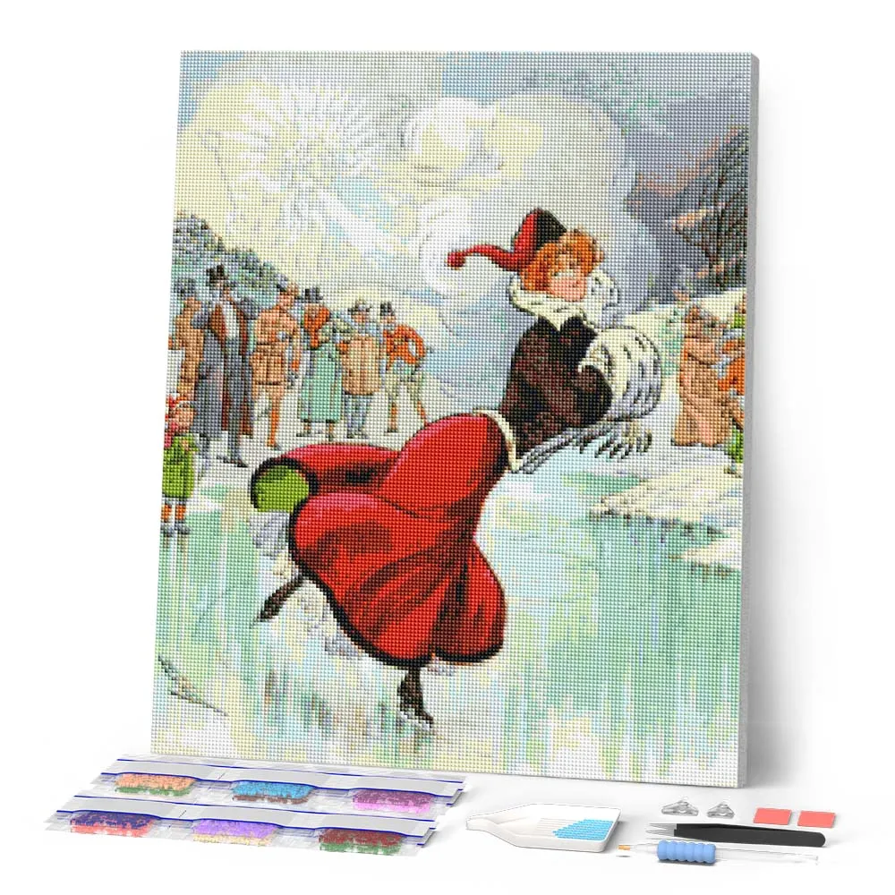 Figured'Art Winterwals diamond painting full drill winters