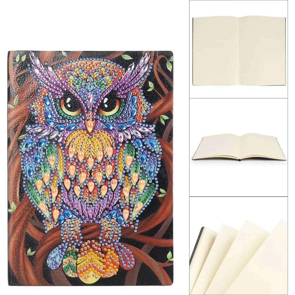 Figured'Art Uil diamond painting boek A5 50 pagina's