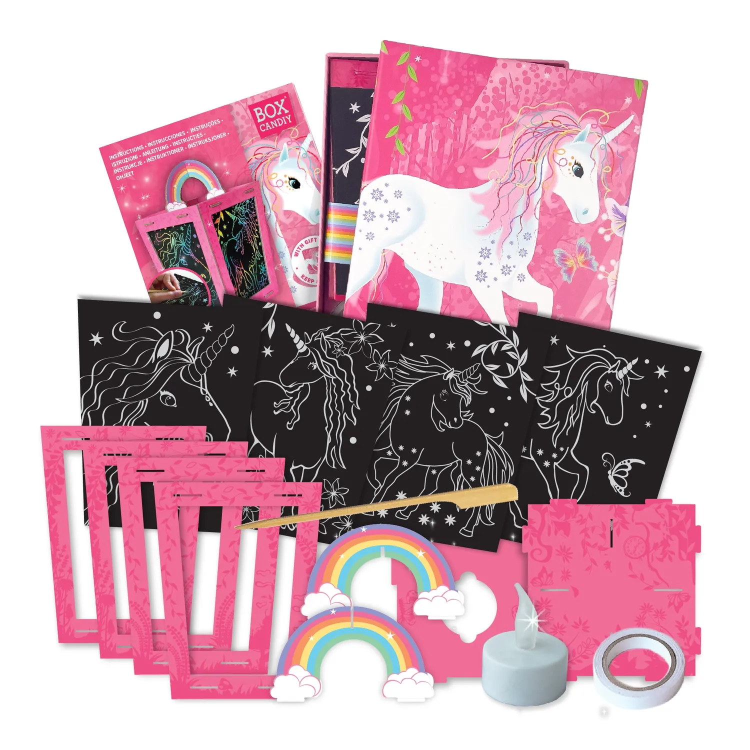 Box Candiy Twilight Unicorn Lantern kras lantaarn