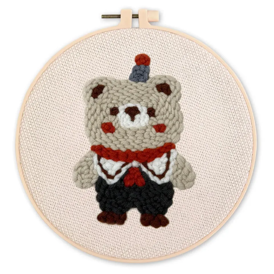 Figured'Art Circusbeer punch needle pakket 20x20cm