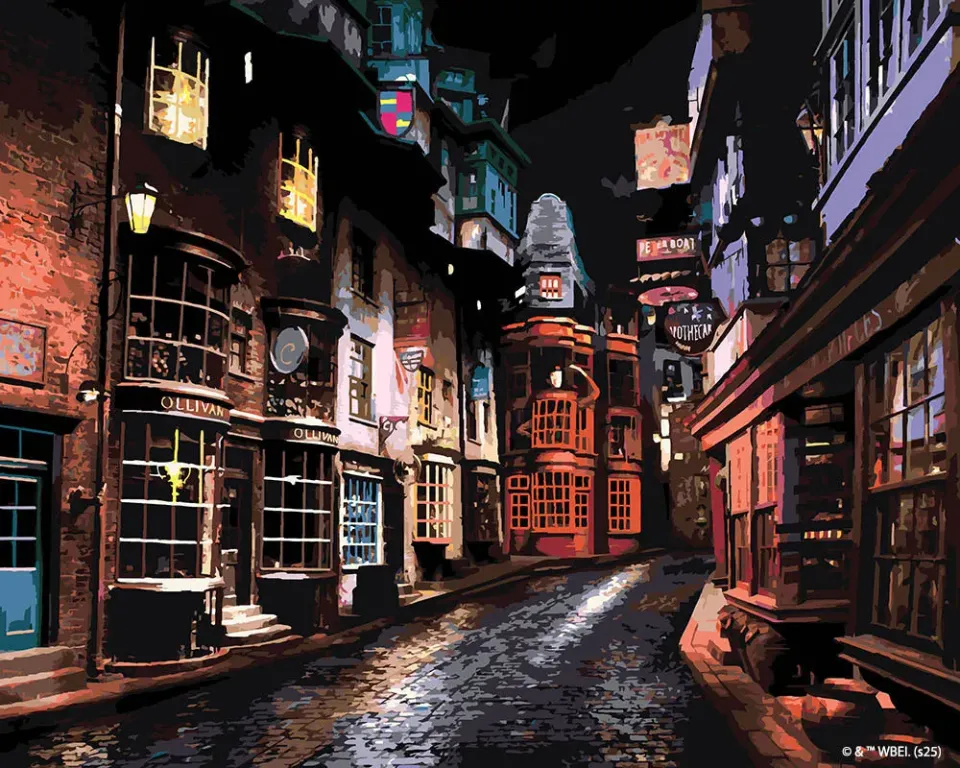 Figured'Art Harry Potter Diagon Alley schilderen op nummer 40x50cm