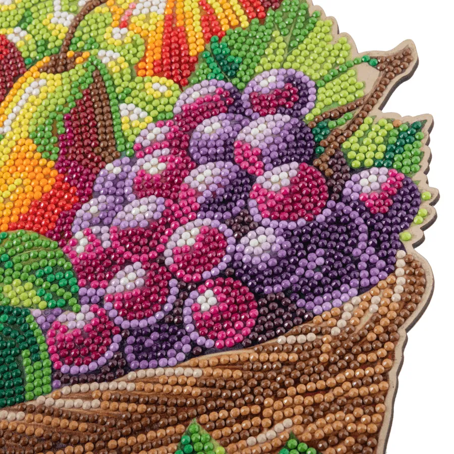 Craft Buddy Crystal Art Fruit Basket houten decoratie 30 cm