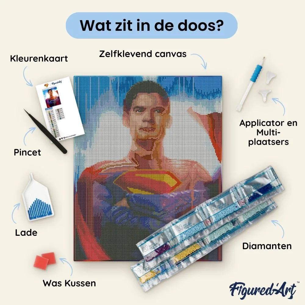 Figured'Art Superman 2025 diamond painting poster 40x50 cm