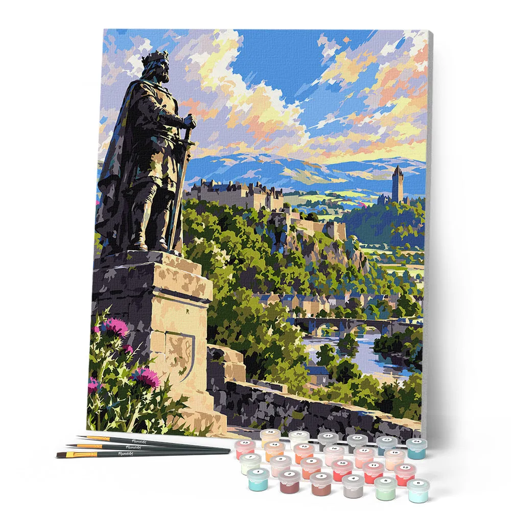 Figured'Art Stirling Castle schilderen op nummer 40x50 cm kasteel