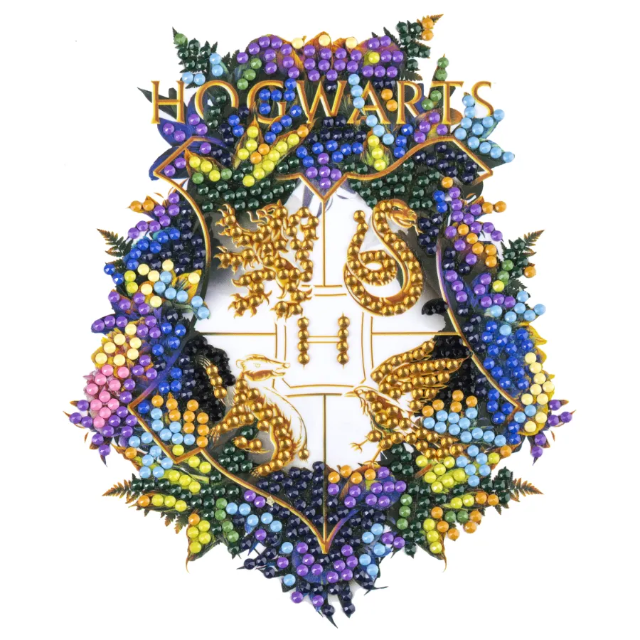 Craft Buddy Crystal Art Hogwarts Crest diamond painting sticker 14,8x21cm