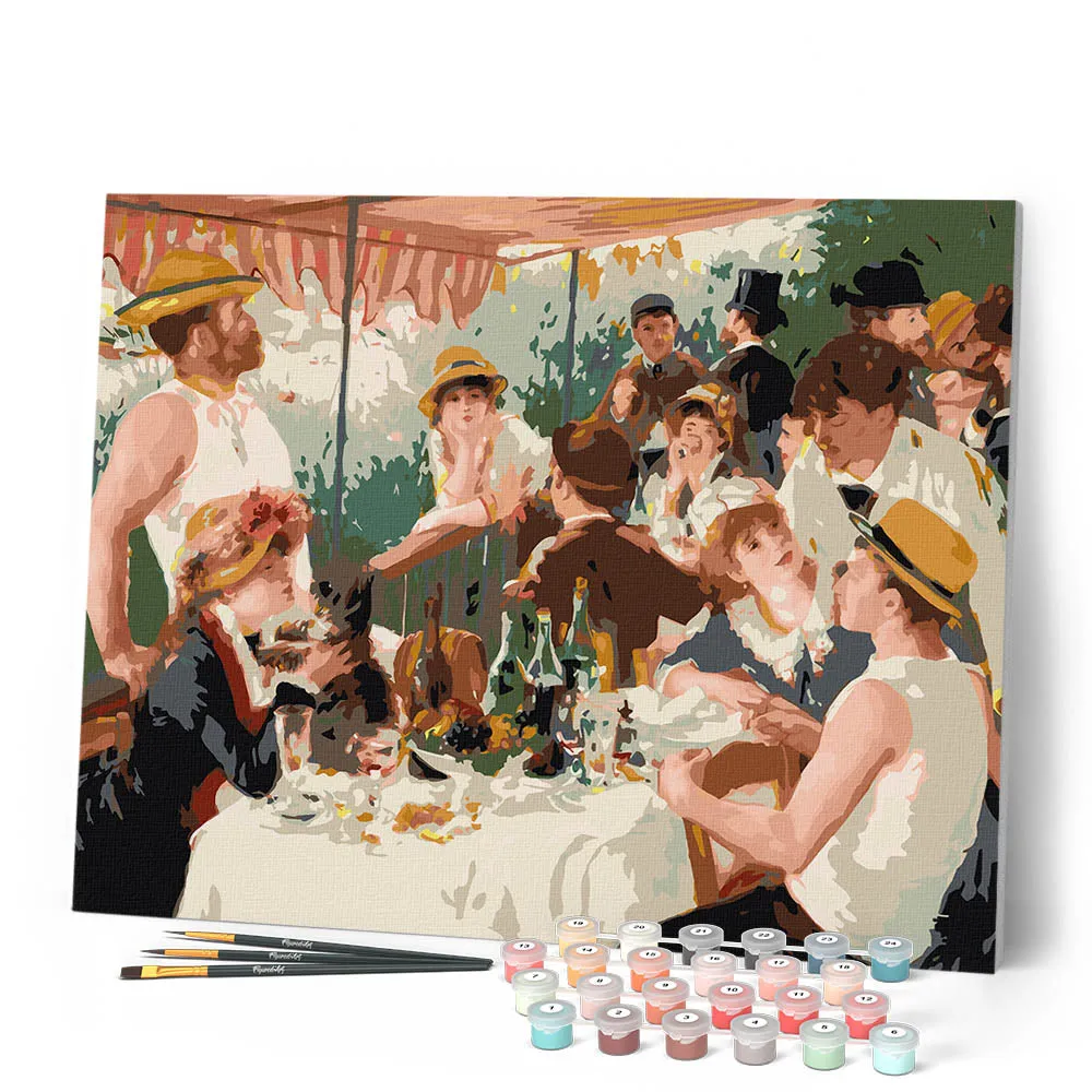 Figured'Art Lunch van de roeiers Renoir schilderen op nummer 40x50cm
