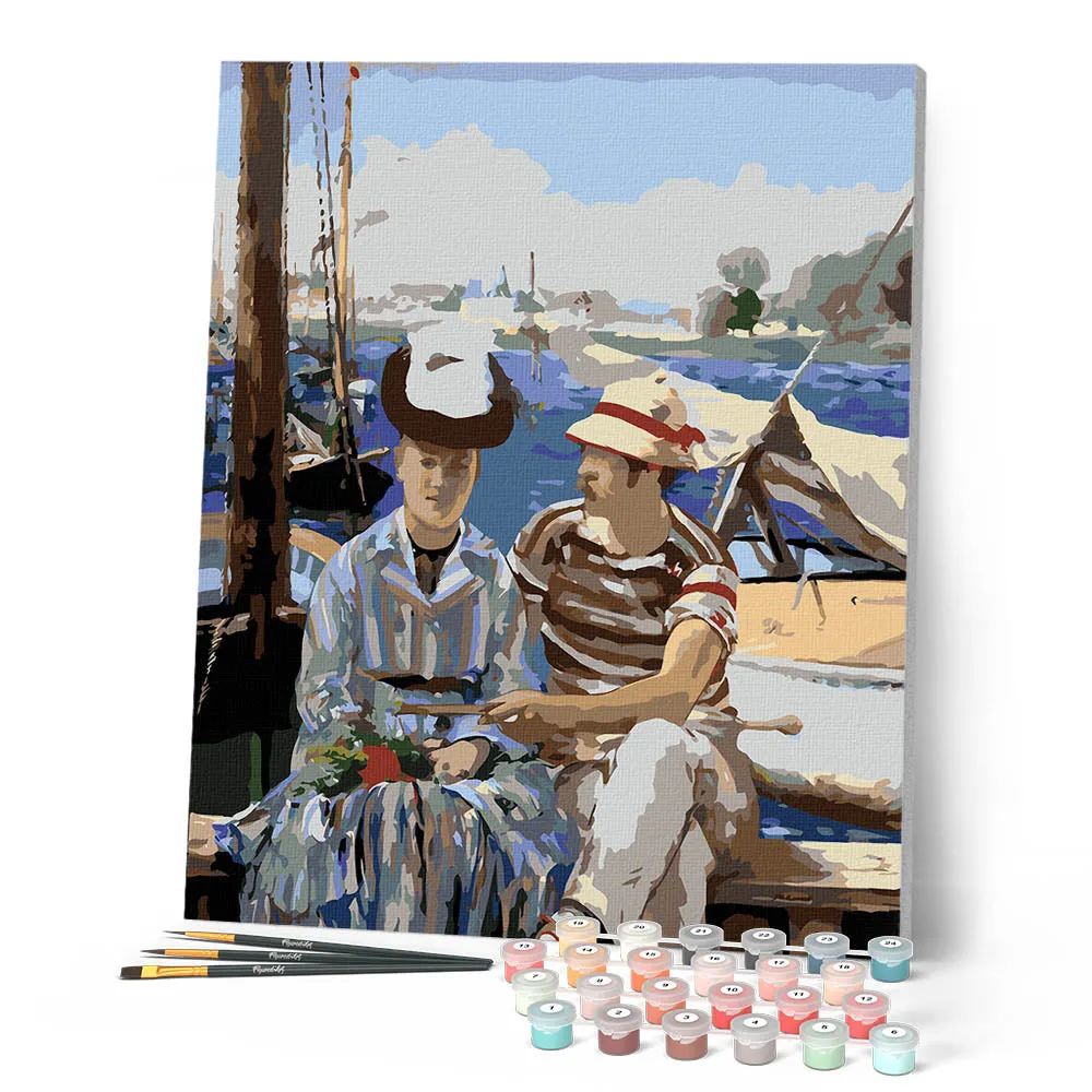 Figured'Art Argenteuil Manet schilderen op nummer canvas 40x50cm