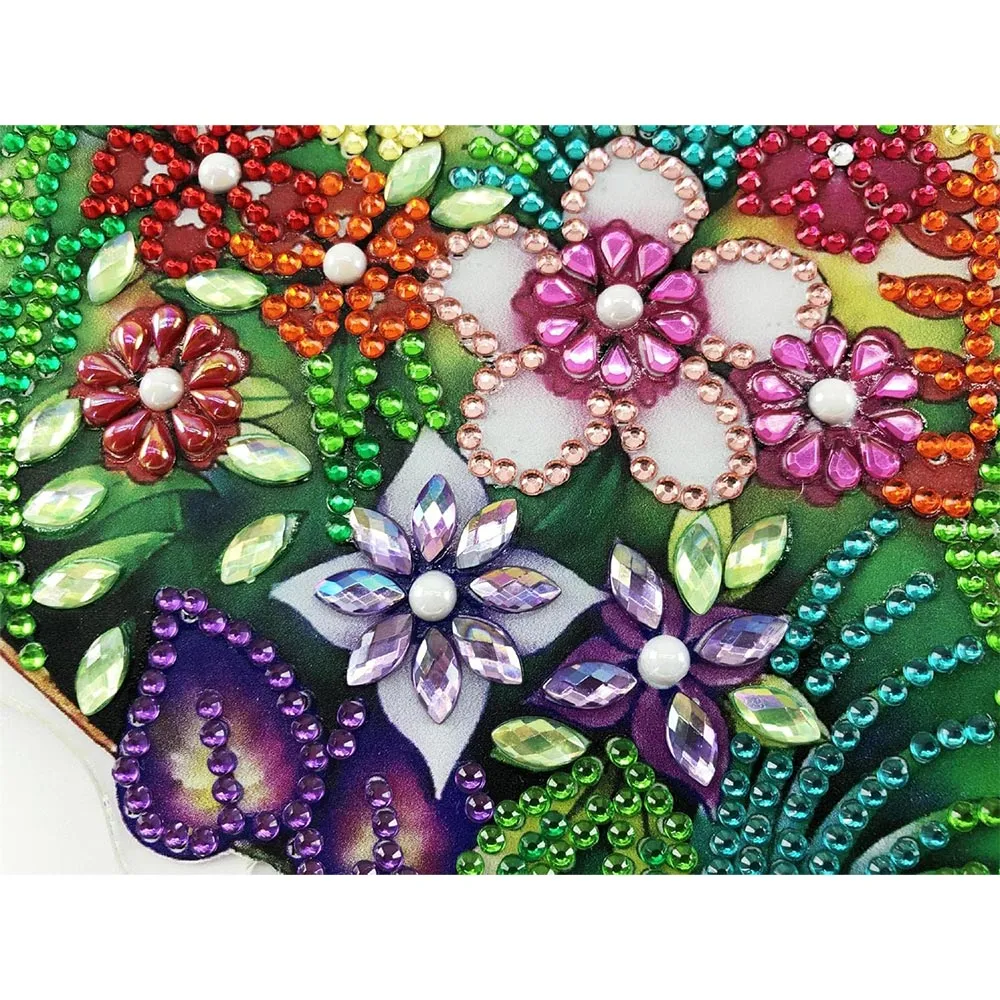 Figured'Art Flamingo's diamond painting deurhanger 28x28 cm LED
