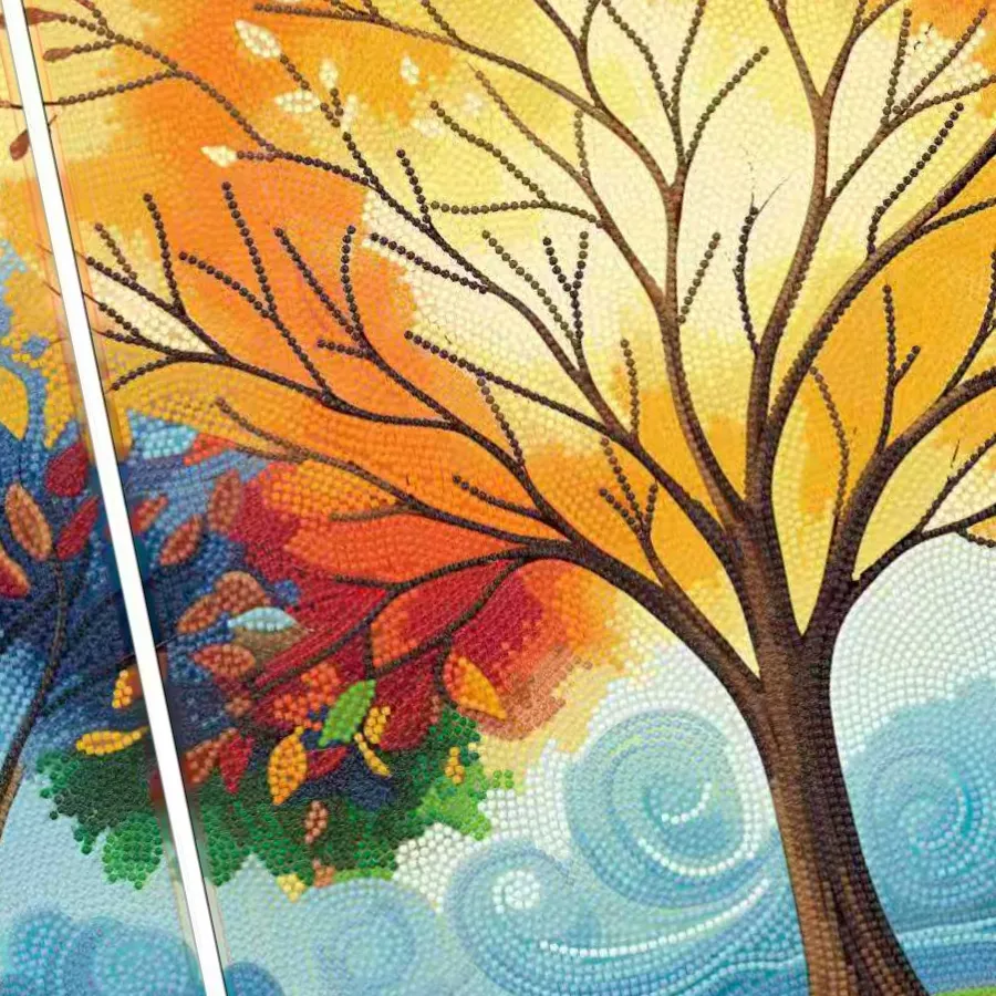 Craft Buddy Crystal Art Autumn Trio drieluik diamond painting herfst