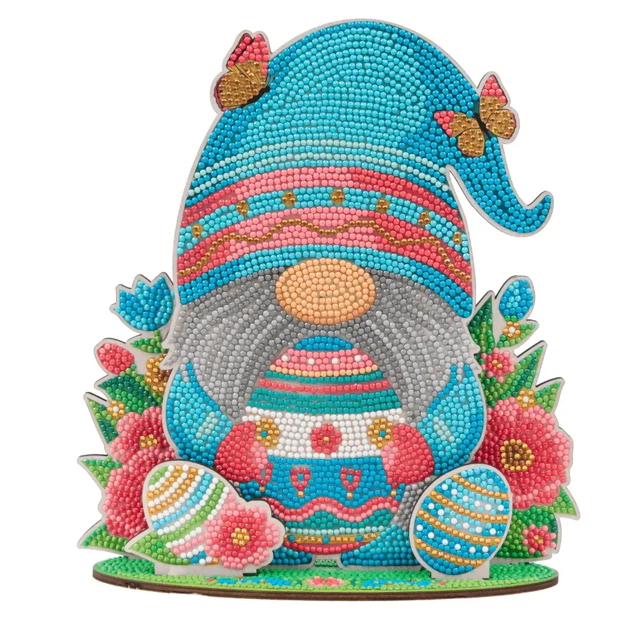 Craft Buddy Crystal Art Easter Gnome 3D scene diamond painting