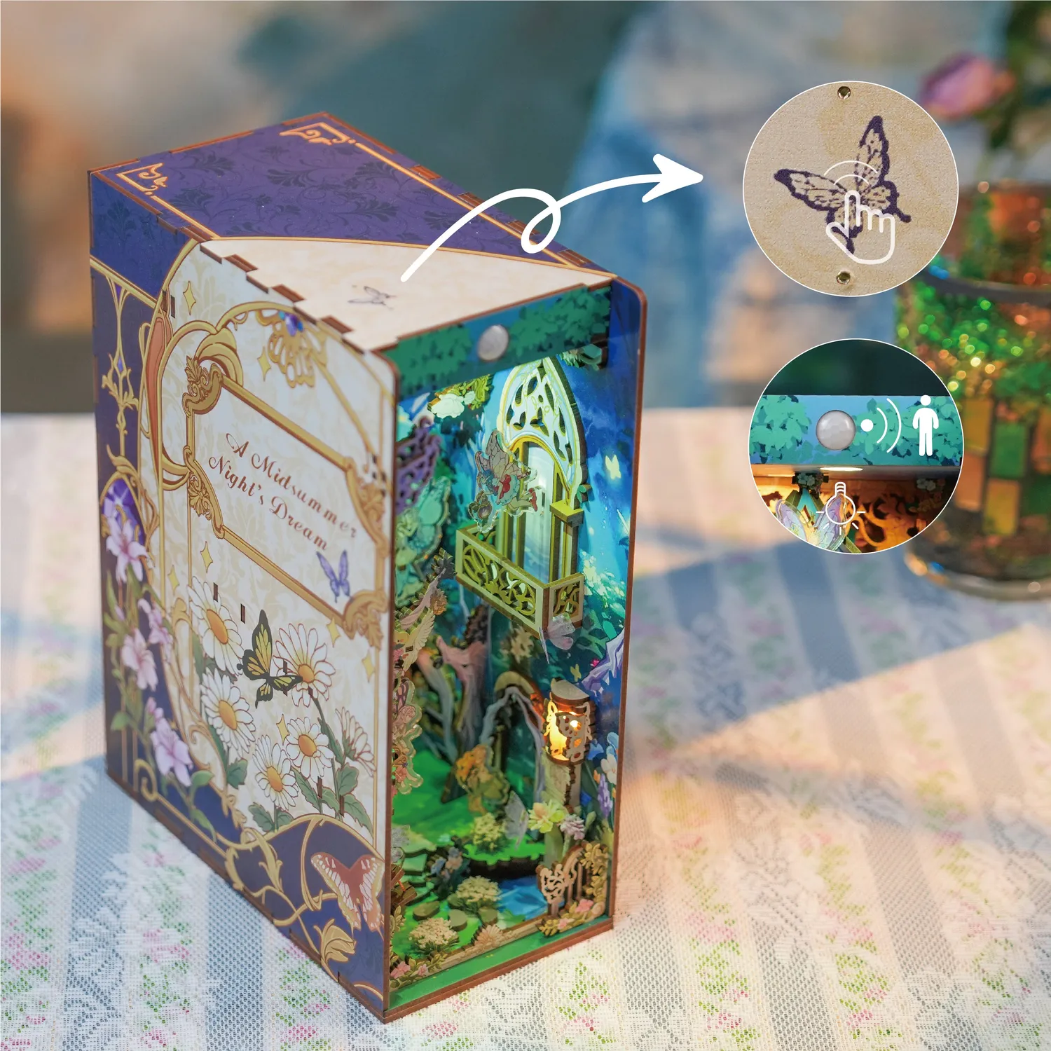 Figured'Art Book Nook Een Midzomernachtsdroom bouwpakket bos