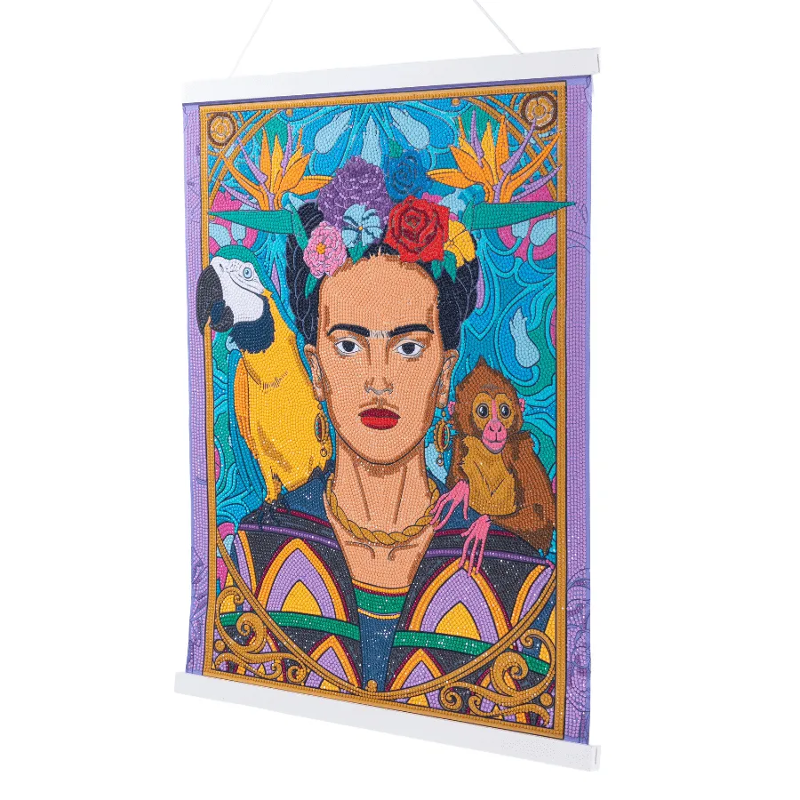 Craft Buddy Crystal Art Frida Kahlo scrollkit 40x50cm portret