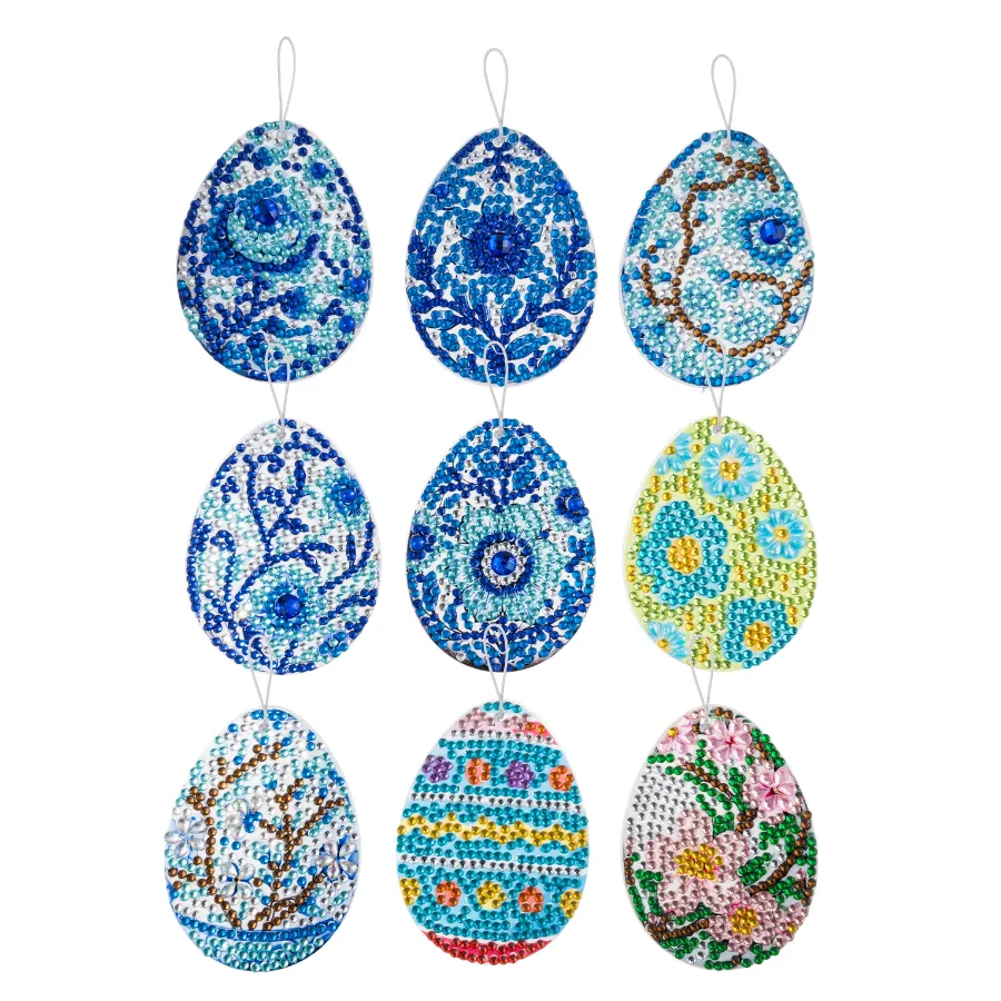 Craft Buddy Crystal Art Easter Eggs hangers diamond painting 24 stuks