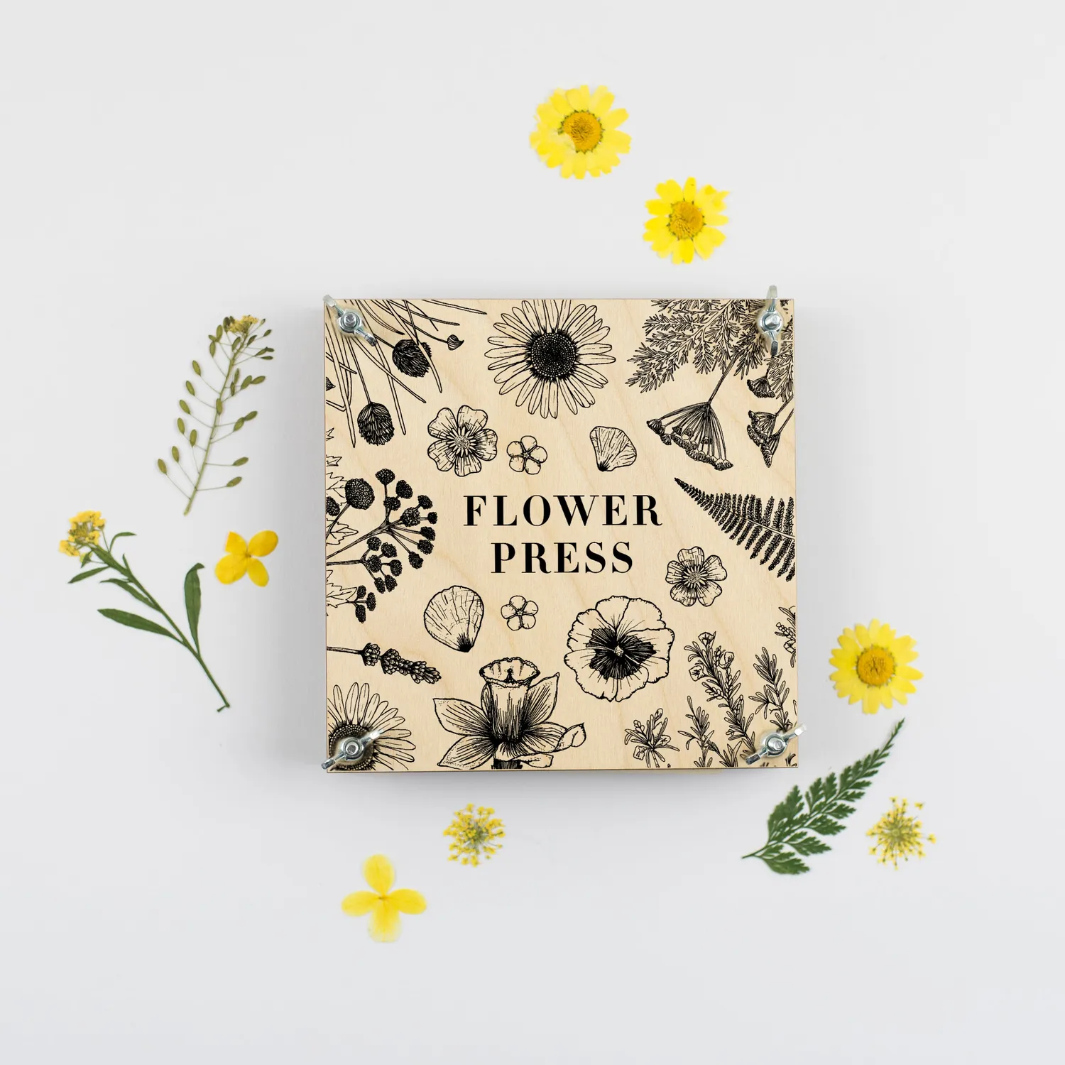 Studio Wald Flower Press Line Drawing bloemenpers 15cm