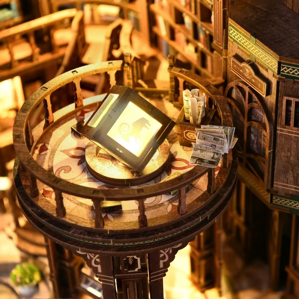 Figured'Art Dromerige Boekhal miniatuurhuisje 23x17x23 LED