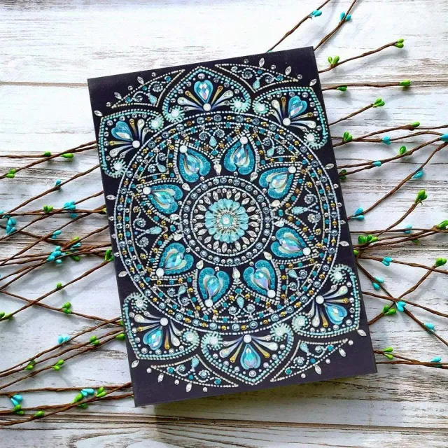 Figured'Art Blauwe Diamanten diamond painting boek A5 50 pagina's
