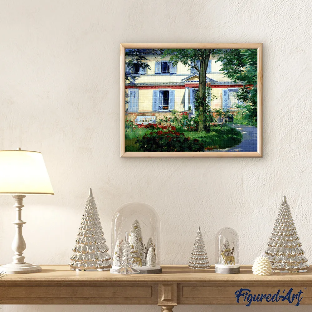 Figured'Art Huis in Rueil Manet diamond painting 40x50 cm full drill