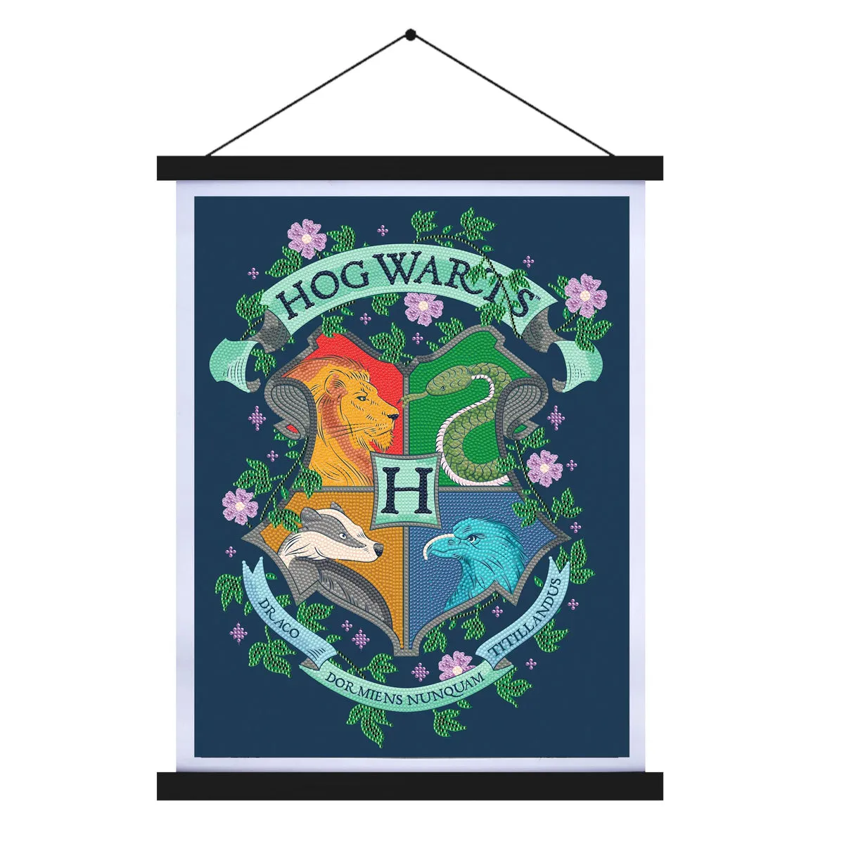 Craft Buddy Crystal Art Harry Potter Hogwarts Crest scroll 40x50cm