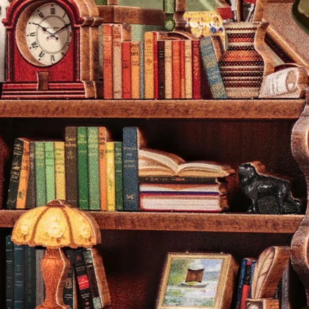 Figured'Art Galerie Boekenwinkel miniatuurhuisje 19x16 cm bouwpakket