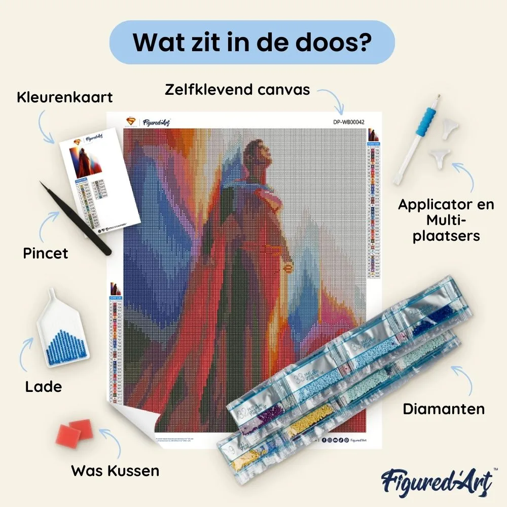 Figured'Art Superman 2025 Diamond Painting 40x50cm