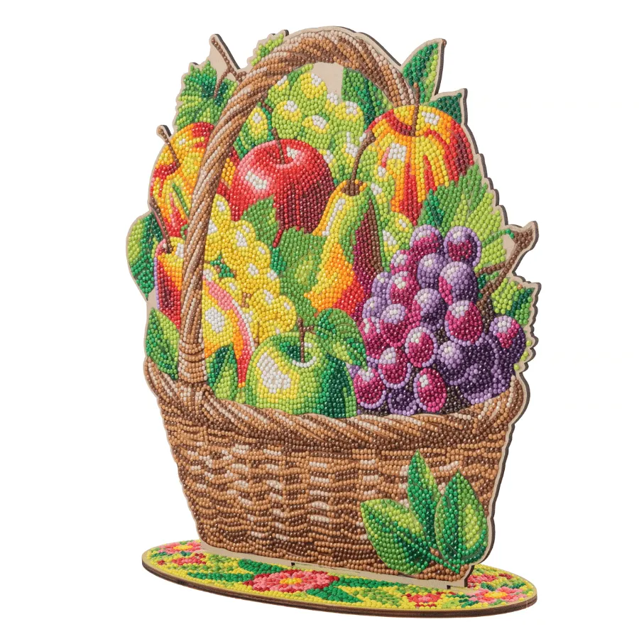 Craft Buddy Crystal Art Fruit Basket houten decoratie 30 cm