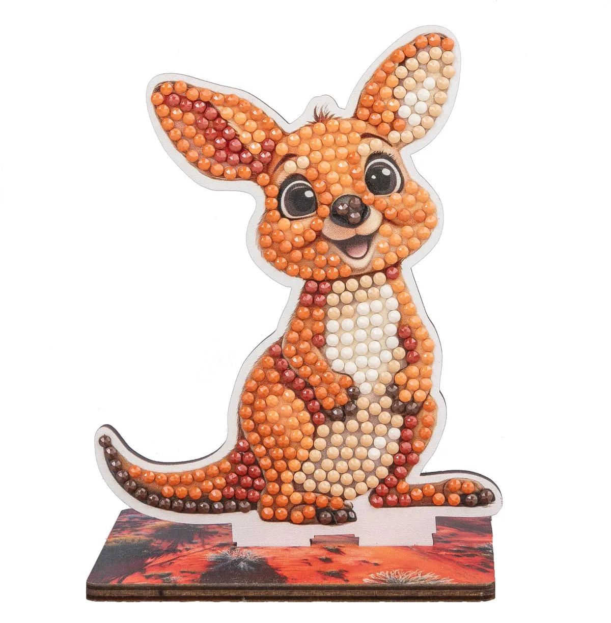 Craft Buddy Crystal Art Wildlife Buddies Kangaroo diamond painting