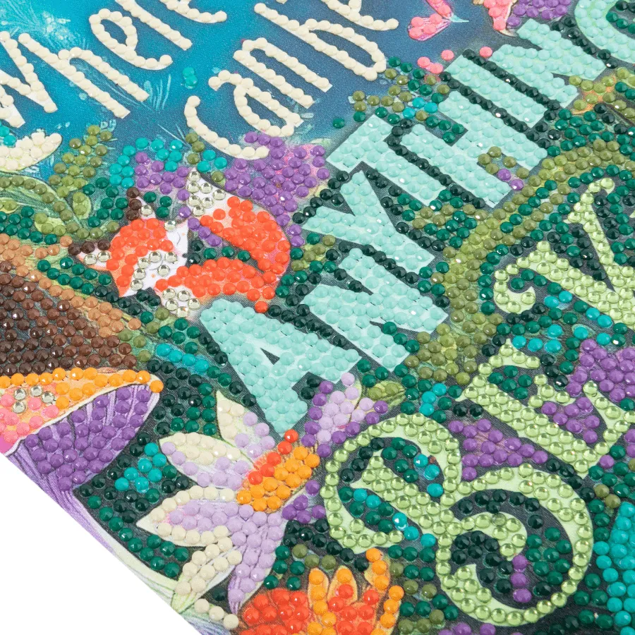 Craft Buddy Crystal Art Be Kind Scroll 20x30 cm partial
