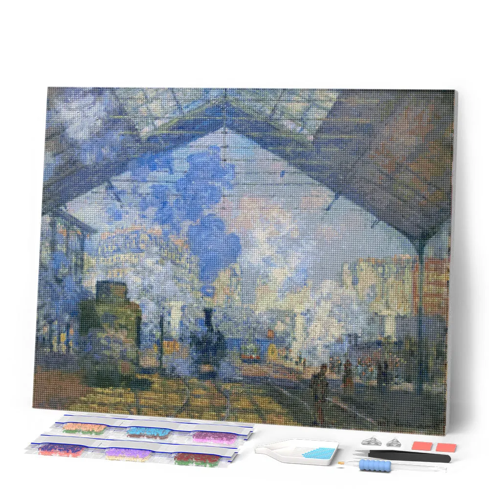 Figured'Art Monet Saint-Lazare Diamond Painting 40x50 cm
