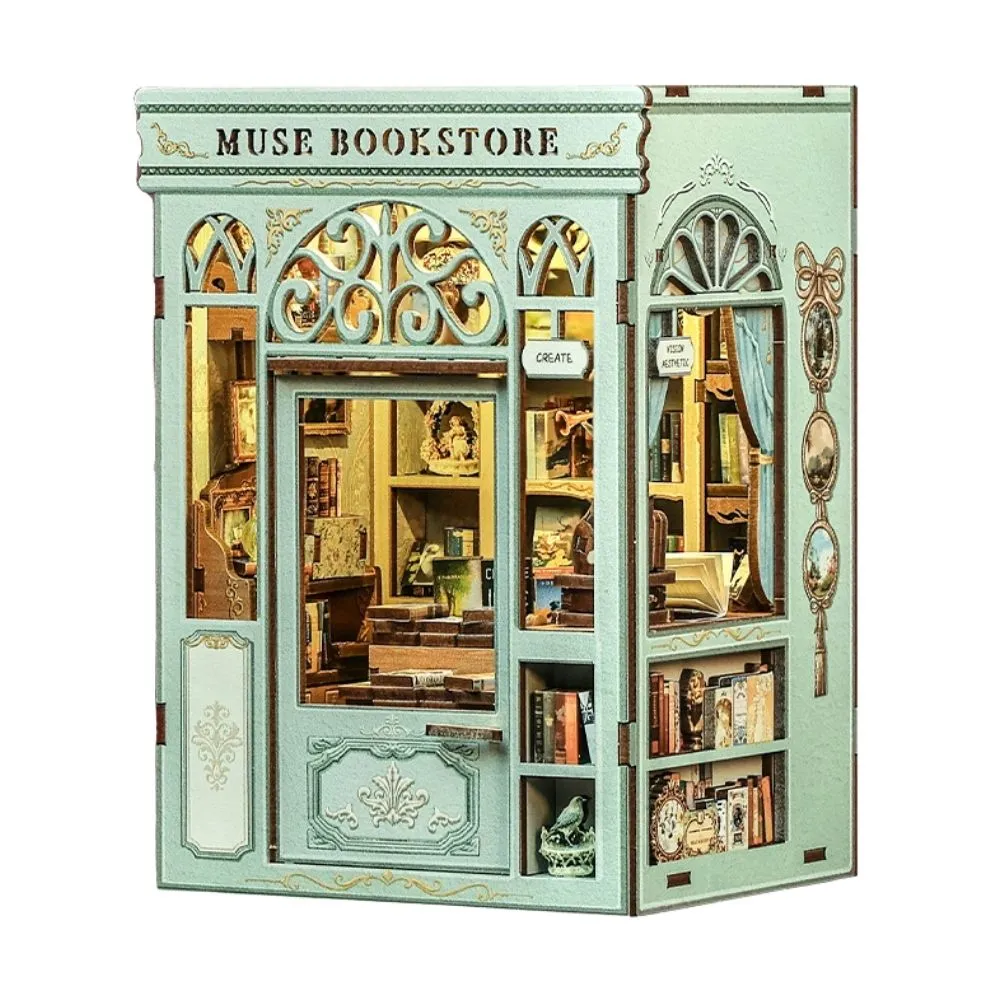 Figured'Art Muse Boekenwinkel book nook bouwpakket led