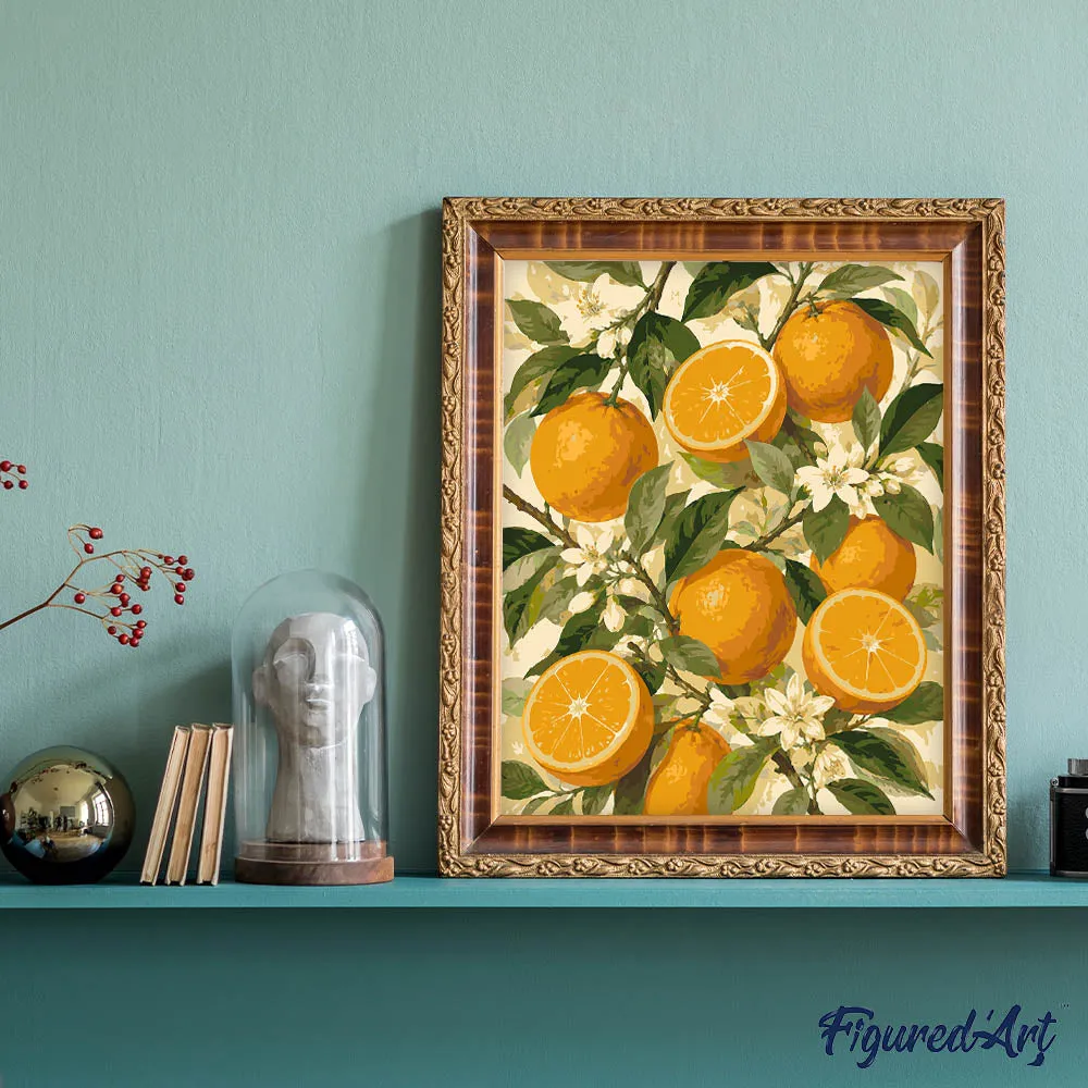 Figured'Art Zoete citrusvruchten schilderen op nummer 40x50cm fruit