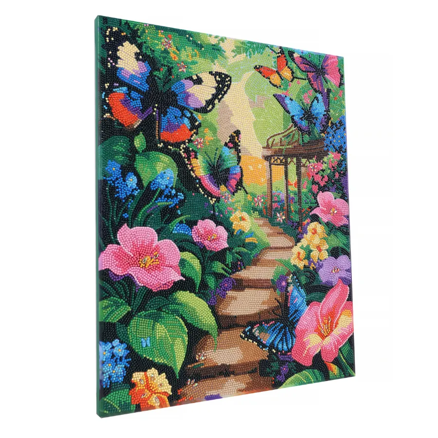 Craft Buddy Crystal Art Butterfly Lane diamond painting canvas 40x50cm