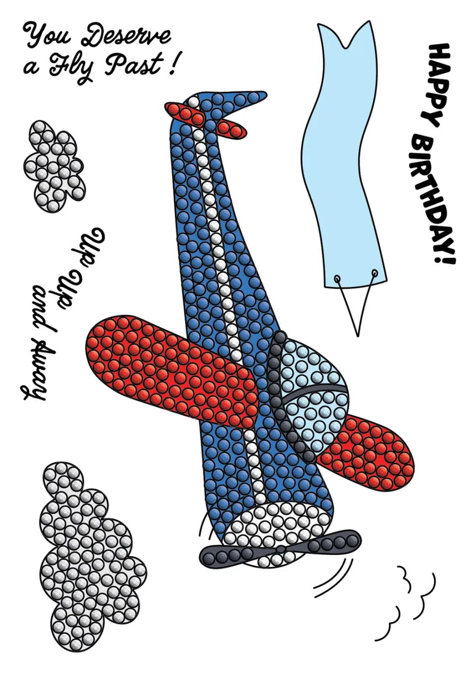 Craft Buddy Crystal Art Flying High stempelset 8-delig A6