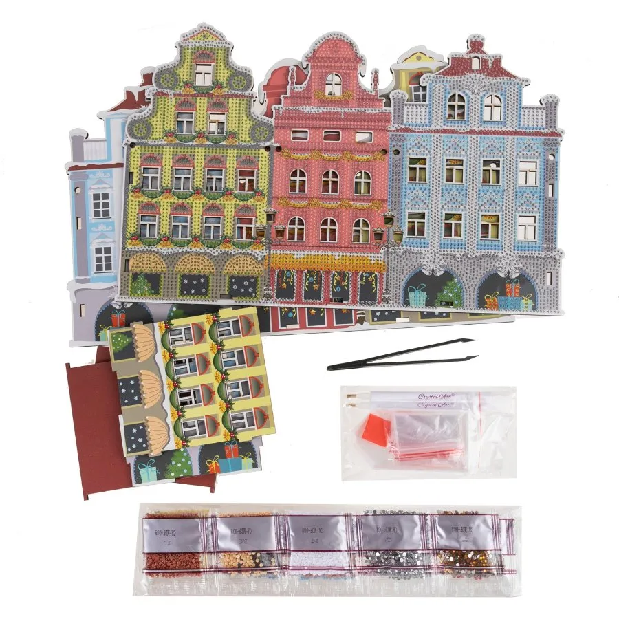 Craft Buddy Crystal Art Festive snoephouder knutselset 23x35cm