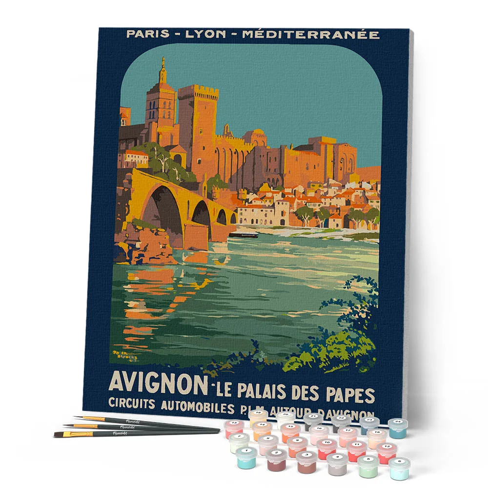 Figured'Art Avignon Pausenpaleis schilderen 40x50
