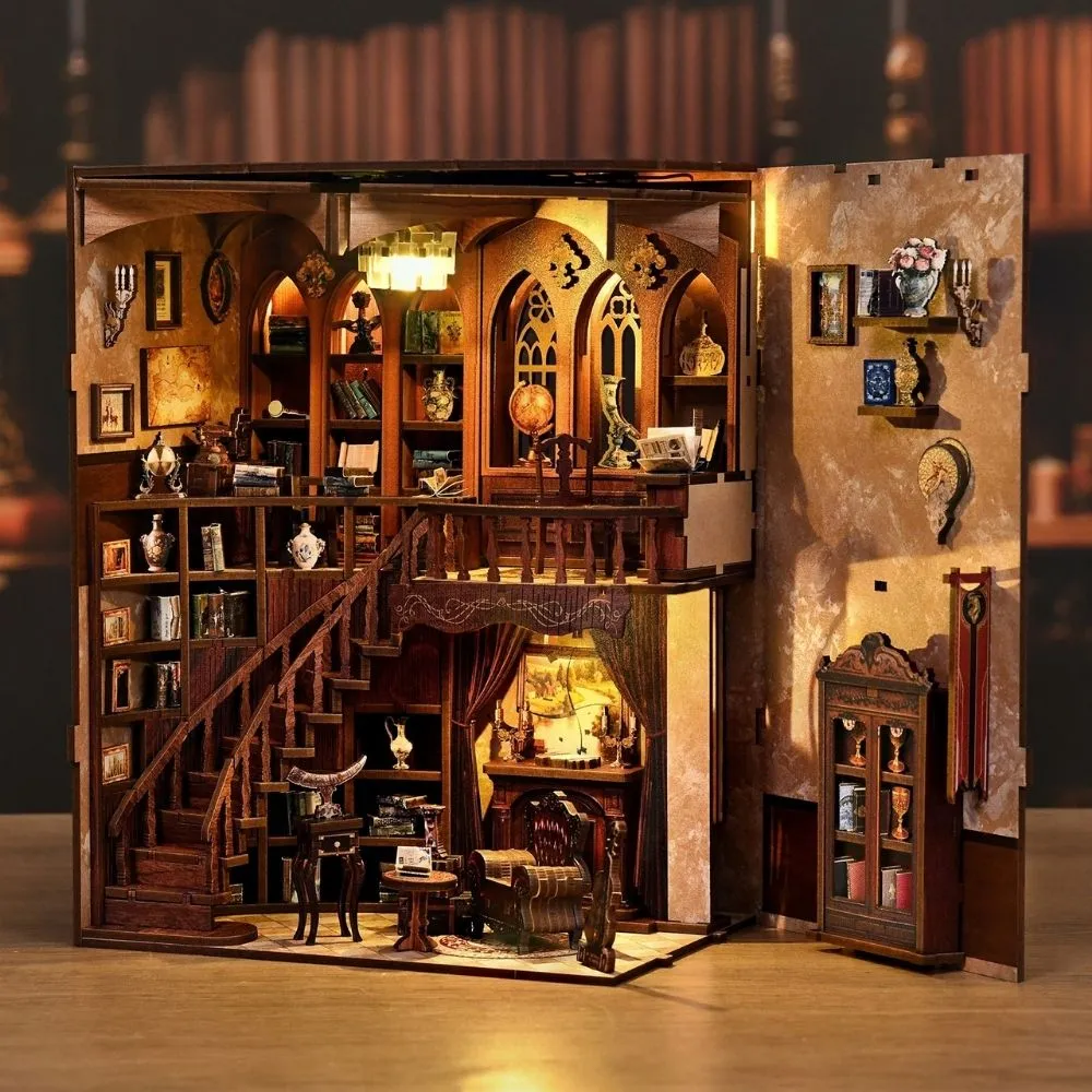 Figured'Art De Oude Bibliotheek book nook bouwpakket met led 333 stukjes
