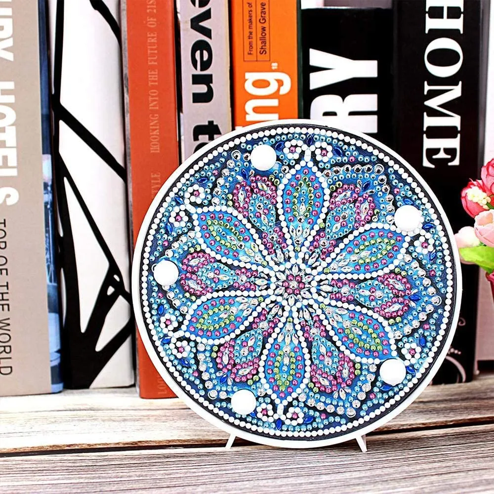 Figured'Art Diamond Painting Bloem Mandala LED-lamp 15 cm