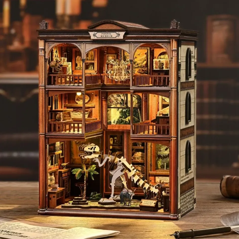 Figured'Art De Jurassic Galerij book nook bouwpakket met led