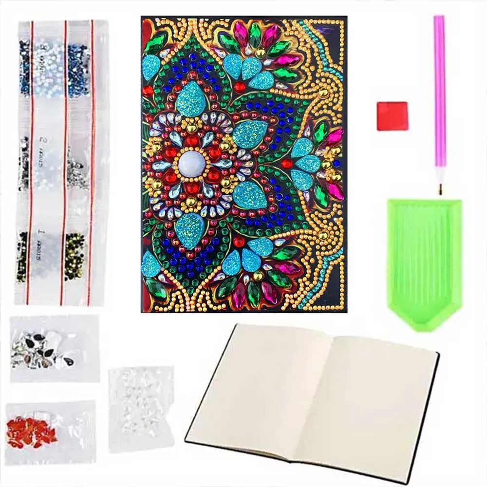 Figured'Art Boek met Bloem diamond painting boek A5 50 pagina's