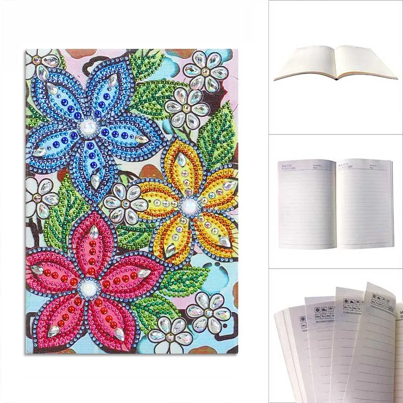 Figured'Art Bloemontwerp diamond painting boek A5 64 pagina's
