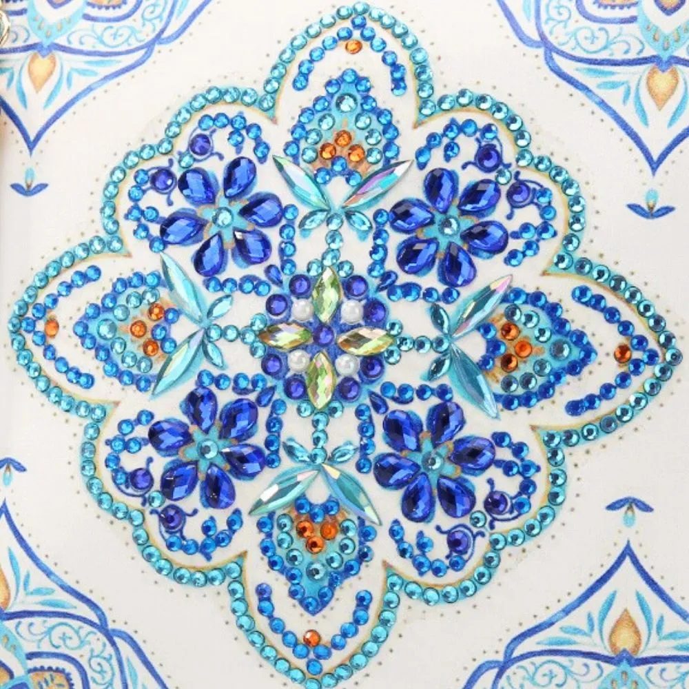 Figured'Art Marokkaanse Azuren Tegel diamond painting handtas 18x15