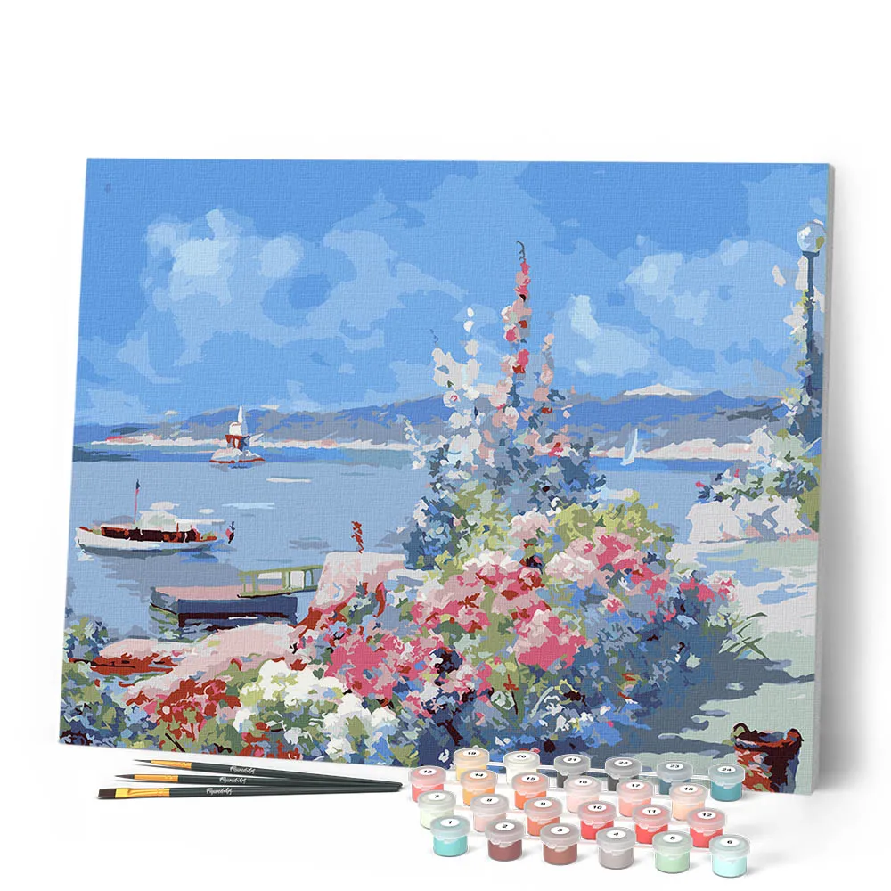 Figured'Art The Home Garden Gloucester schilderen op nummer 40x50 cm impressie