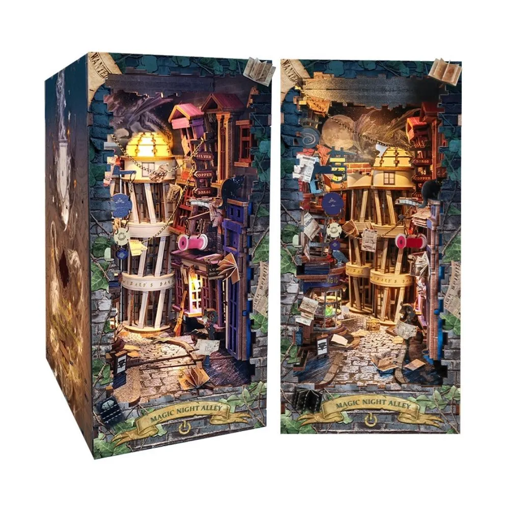 Figured'Art Magische Nachtsteeg book nook bouwpakket met led 298 stuks